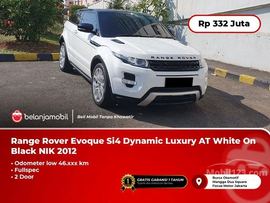 Jual Mobil Land Rover Range Rover Evoque 2012 Dynamic Luxury Si4 2.0 di DKI Jakarta Automatic SUV Putih Rp 332.000.000