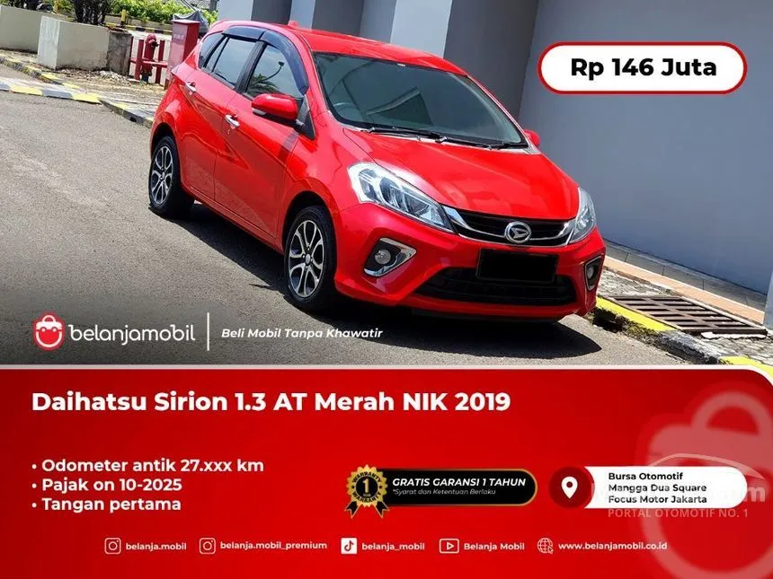 Jual Mobil Daihatsu Sirion 2019 Special Edition 1.3 di DKI Jakarta Automatic Hatchback Merah Rp 146.000.000