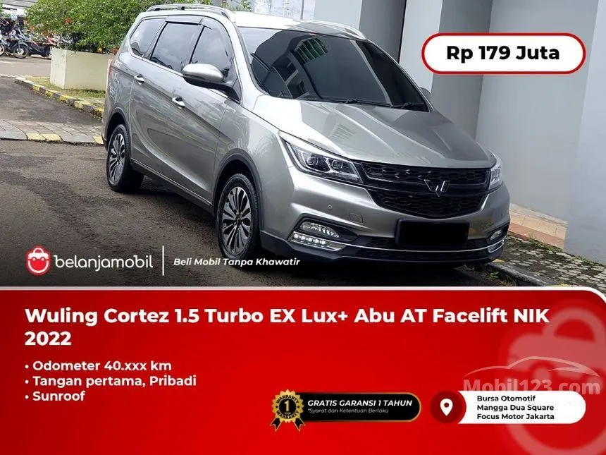 Jual Mobil Wuling Cortez 2022 EX Lux+ 1.5 di DKI Jakarta Automatic MPV Abu