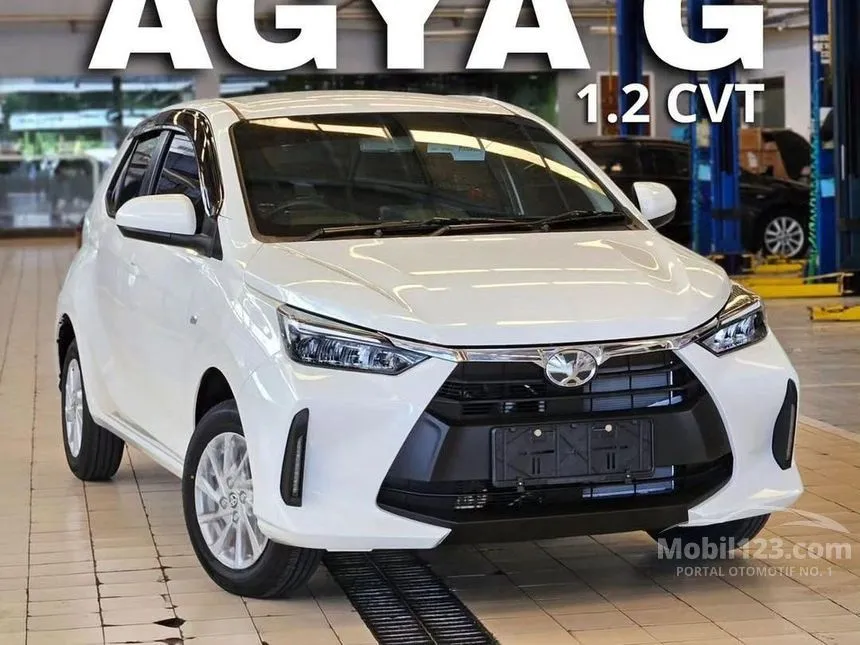 Jual Mobil Toyota Agya 2024 G 1.2 di Jawa Barat Manual Hatchback Putih Rp 168.000.000