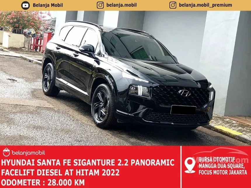 Jual Mobil Hyundai Santa Fe 2022 Signature 2.5 di DKI Jakarta Automatic SUV Hitam Rp 298.000.000