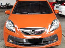 Honda Brio E M/T ( Manual ) 2013 Orange Km Baru 50rban Siap Pakai Good Condition