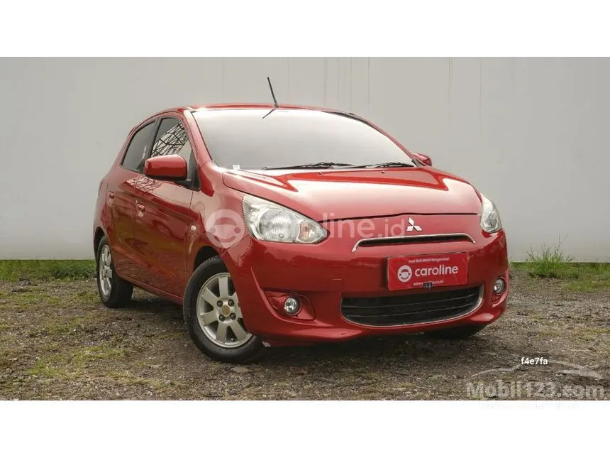 Jual Mobil Mitsubishi Mirage 2013 GLS 1.2 di Jawa Barat Automatic Hatchback Merah Rp 93.000.000