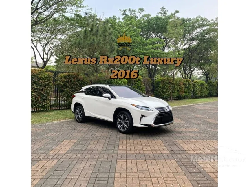 Jual Mobil Lexus RX200t 2016 Luxury 2.0 di Banten Automatic SUV Hitam Rp 625.000.000