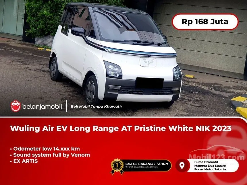 Jual Mobil Wuling EV 2023 Air ev Long Range di Banten Automatic Hatchback Putih Rp 168.000.000