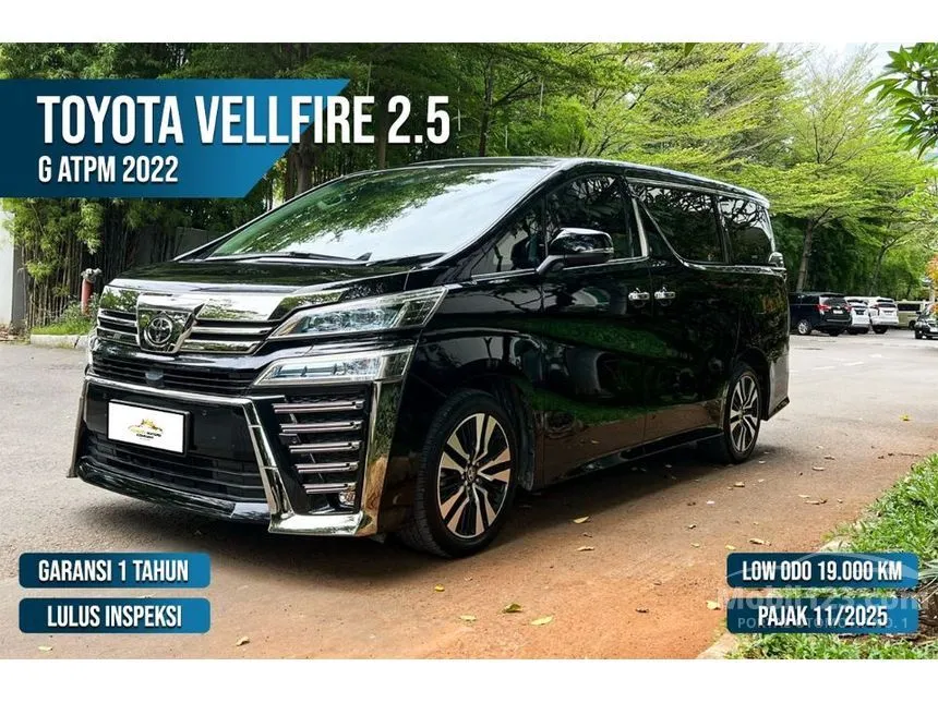 Jual Mobil Toyota Vellfire 2022 G (Premium Color) 2.5 di Banten Automatic MPV Hitam Rp 980.000.000