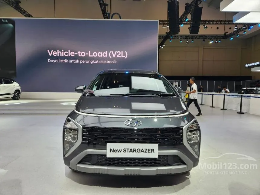 Jual Mobil Hyundai Stargazer 2024 Essential 1.5 di Jawa Barat Automatic Wagon Abu