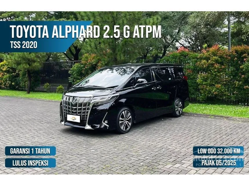Jual Mobil Toyota Alphard 2020 G 2.5 di Banten Automatic MPV Hitam Rp 975.000.000