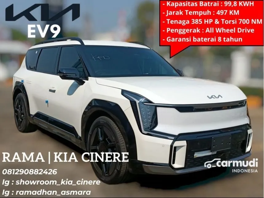 Jual Mobil KIA EV9 2024 GT Line Long Range di DKI Jakarta Automatic Wagon Putih Rp 1.938.000.000