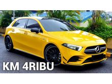 2019 Mercedes-Benz A35 AMG 2.0 4MATIC Hatchback (W177) CBU AT Yellow On Black - KM 4RIBU ASLI ANTIK - TANGAN PERTAMA - PAJAK PANJANG - MULUS NO MINUS