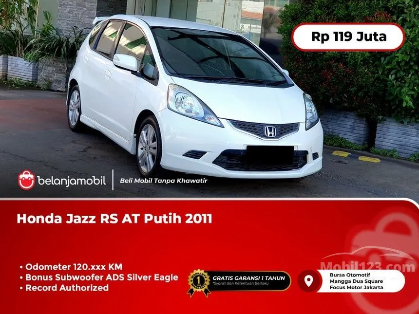 Jual Mobil Honda Jazz 2011 RS 1.5 di DKI Jakarta Automatic Hatchback Putih Rp 119.000.000