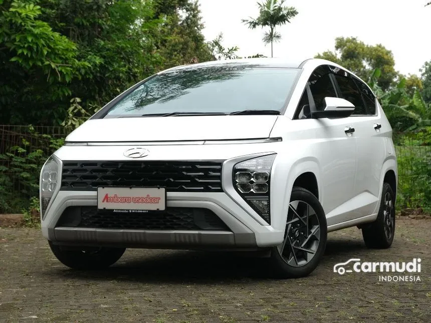 Jual Mobil Hyundai Stargazer 2022 Prime 1.5 di Banten Automatic MPV Putih Rp 225.000.000