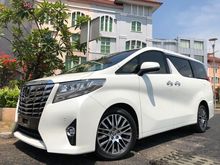 2017 Toyota Alphard 2.5 G Van Wagon Nik2017 G ATPM Pilot Seat PBD Km10rb TDP.225Jt