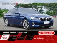 2021 BMW 530i 2.0 M Sport Sedan Phytonic Blue Metallic Odo 25 Rb (TDP MINIM) Kondisi Mulus
