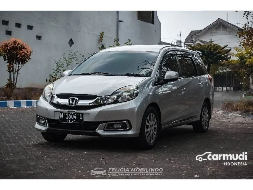 Jual Mobil Honda Mobilio 2014 E Prestige 1.5 di Jawa Timur Automatic MPV Silver Rp 142.500.000