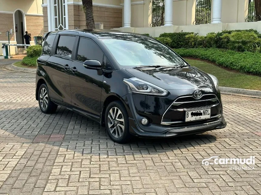 Jual Mobil Toyota Sienta 2017 Q 1.5 di Banten Automatic MPV Hitam Rp 169.000.000