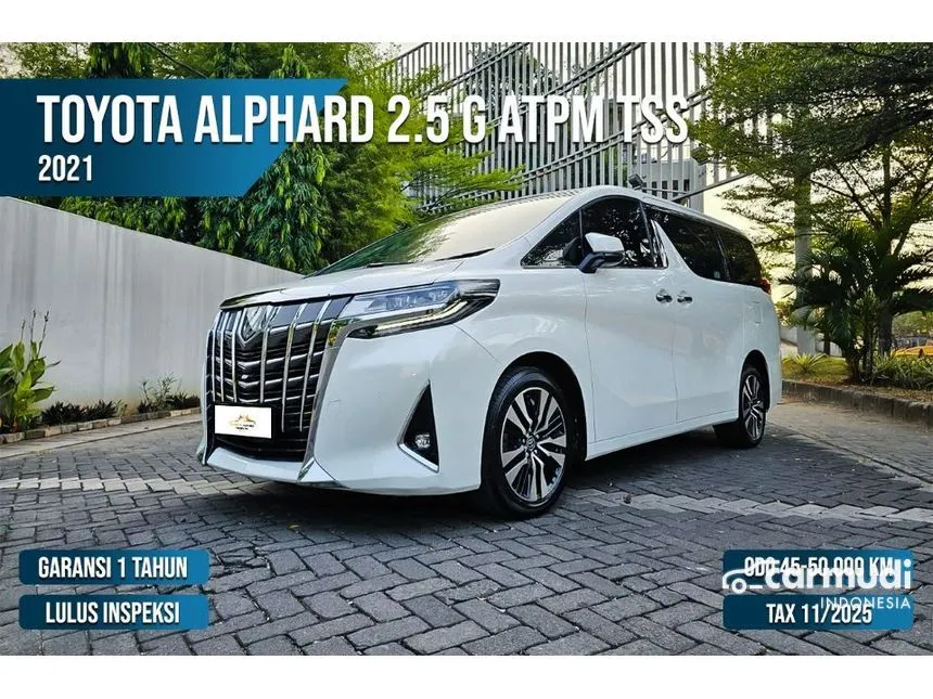 Jual Mobil Toyota Alphard 2021 G 2.5 di DKI Jakarta Automatic MPV Putih Rp 875.000.000
