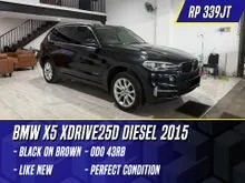 2015 BMW X5 2.0 xDrive25d SUV Diesel Black on Brown Hitam xDrive