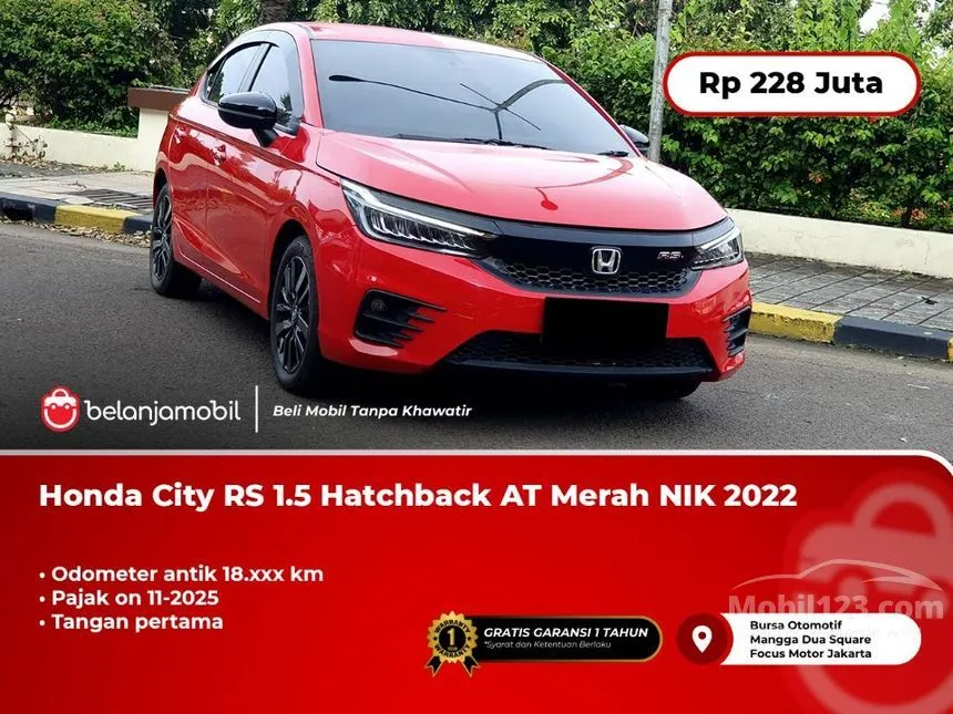 Jual Mobil Honda City 2022 RS 1.5 di DKI Jakarta Automatic Hatchback Merah Rp 228.000.000