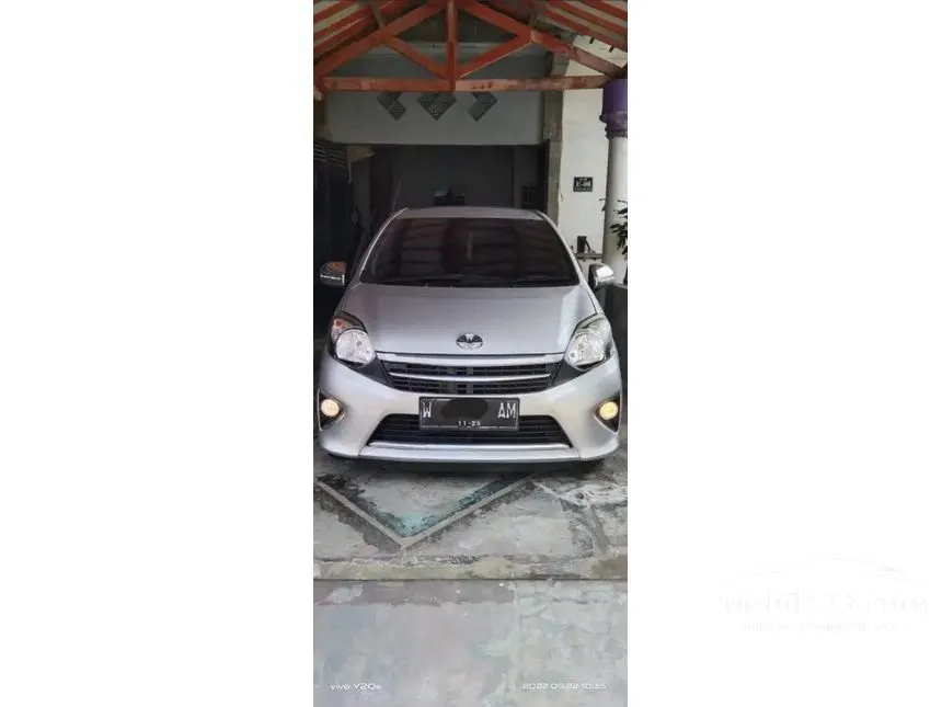Jual Mobil Toyota Agya 2015 G 1.0 di Jawa Timur Automatic Hatchback Silver Rp 109.999.000