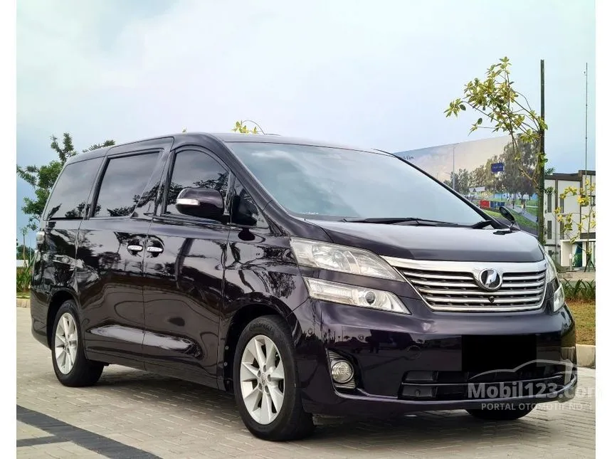 Jual Mobil Toyota Vellfire 2010 V 2.4 di DKI Jakarta Automatic Van Wagon Ungu Rp 215.000.000