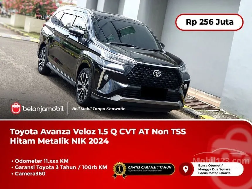 Jual Mobil Toyota Veloz 2024 Q 1.5 di DKI Jakarta Automatic MPV Hitam Rp 256.000.000