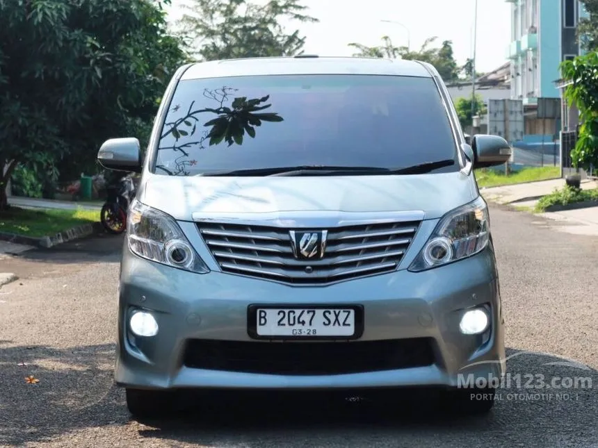 Jual Mobil Toyota Alphard 2011 S 2.4 di Banten Automatic MPV Silver Rp 215.000.000