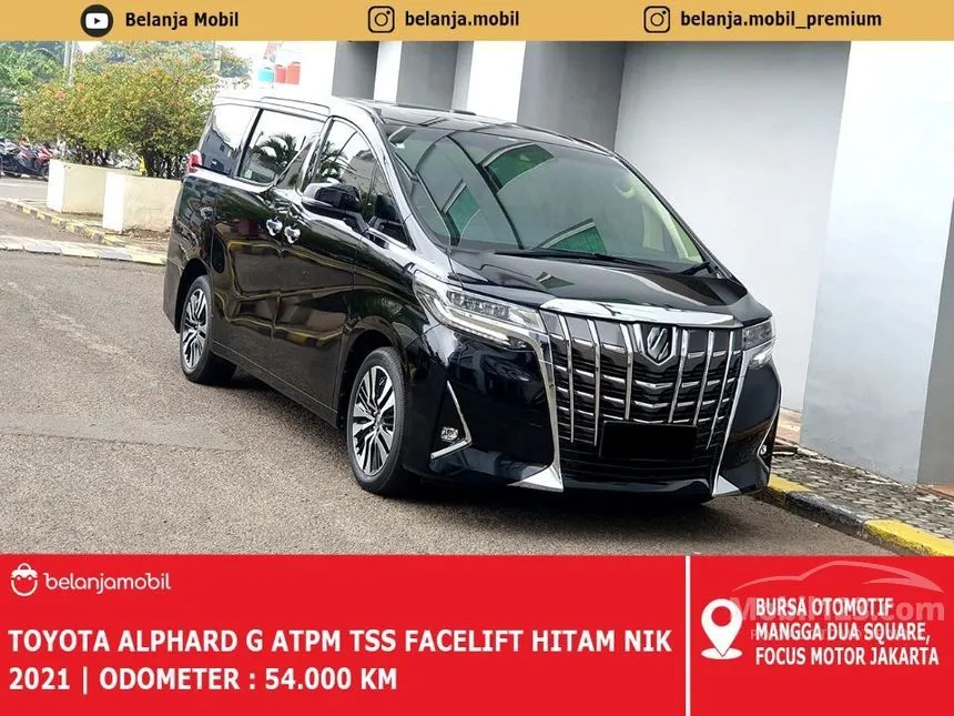 Jual Mobil Toyota Alphard 2021 G 2.5 di DKI Jakarta Automatic MPV Hitam Rp 910.000.000