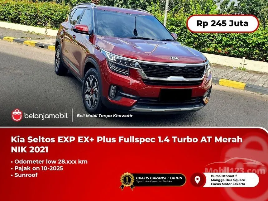 Jual Mobil KIA Seltos 2021 EX+ 1.4 di DKI Jakarta Automatic SUV Merah Rp 245.000.000