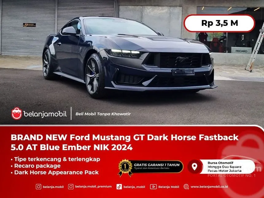 Jual Mobil Ford Mustang 2024 GT 5.0 di DKI Jakarta Automatic Fastback Biru Rp 2.900.000.000