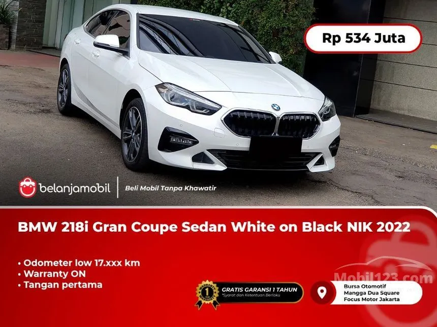 Jual Mobil BMW 218i 2022 Gran Coupe Sport 1.5 di DKI Jakarta Automatic Coupe Putih Rp 534.000.000