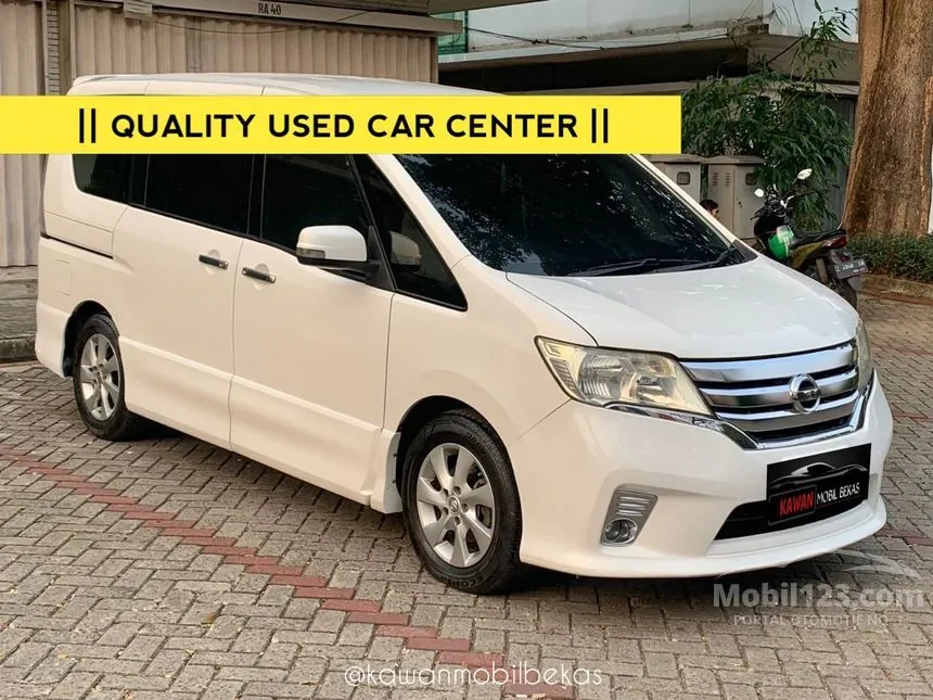 Jual Mobil Nissan Serena 2013 Highway Star 2.0 di Banten Automatic MPV Putih Rp 130.000.000