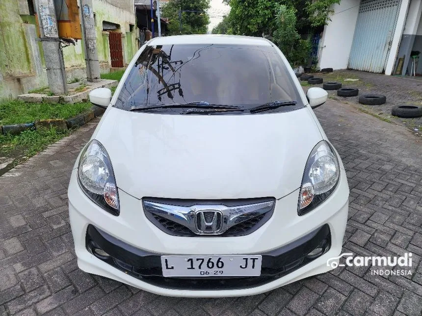Jual Mobil Honda Brio 2014 Satya E 1.2 di Jawa Timur Manual Hatchback Putih Rp 105.000.000
