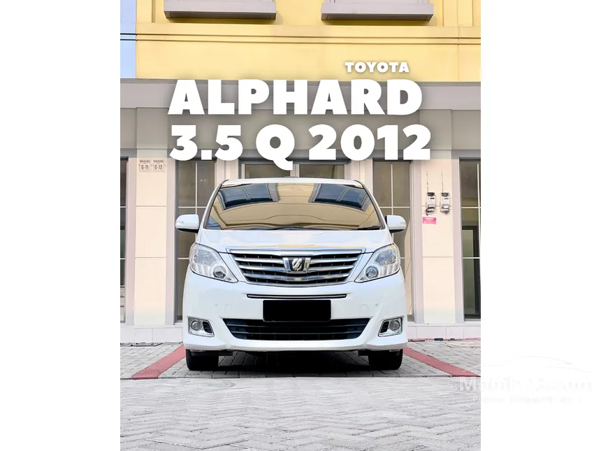 Jual Mobil Toyota Alphard 2012 V Q 3.5 di DKI Jakarta Automatic MPV Putih Rp 319.000.000