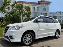 2014 Toyota Kijang Innova 2.5 V MPV Diesel AT Nik2014 White On Beige Km70rb Record Astra TDP.75JT