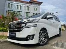 2017 Toyota Vellfire 2.5 G Van Wagon Nik2017 White On Black Km10rb Antik Pilot Seat PBD #AUTOHIGH #MUST BUY