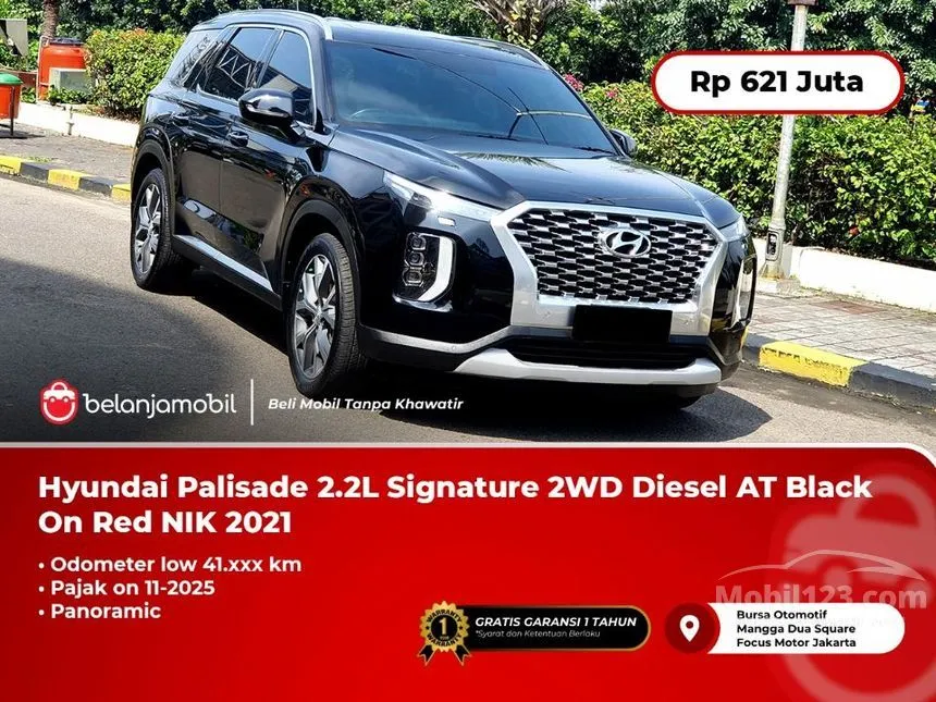 Jual Mobil Hyundai Palisade 2021 Signature 2.2 di DKI Jakarta Automatic SUV Hitam Rp 621.000.000