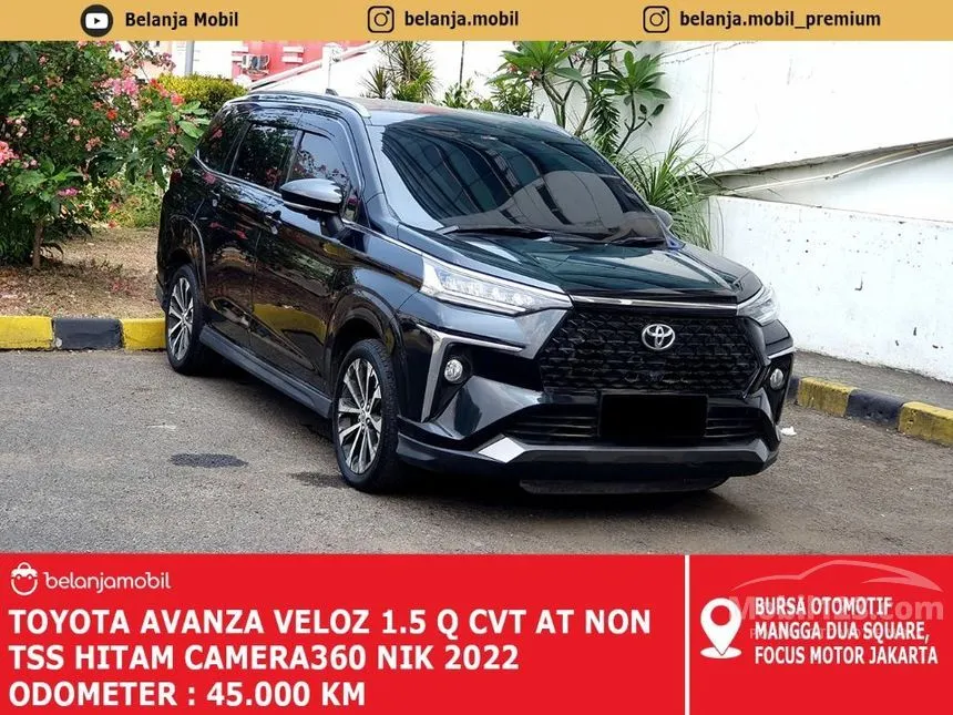 Jual Mobil Toyota Veloz 2022 Q (Non Premium Color) 1.5 di DKI Jakarta Automatic MPV Hitam Rp 219.000.000