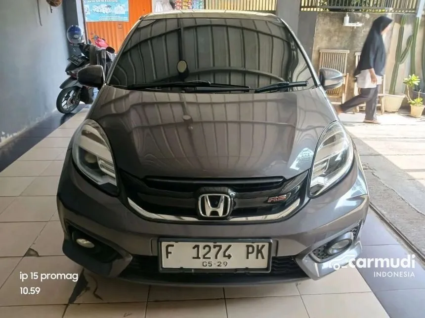 Jual Mobil Honda Brio 2017 RS 1.2 di Jawa Barat Automatic Hatchback Abu
