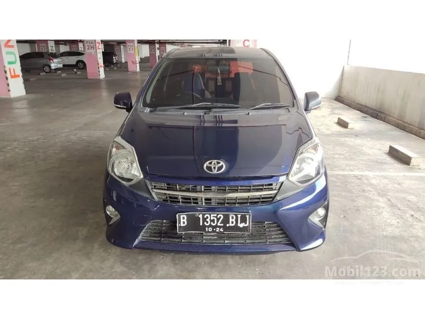 Jual Mobil Toyota Agya 2014 E 1.0 di DKI Jakarta Automatic Hatchback Biru Rp 80.000.000