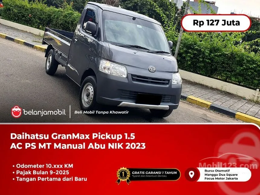 Jual Mobil Daihatsu Gran Max 2023 PU AC PS 1.5 di Banten Manual Pickup Abu