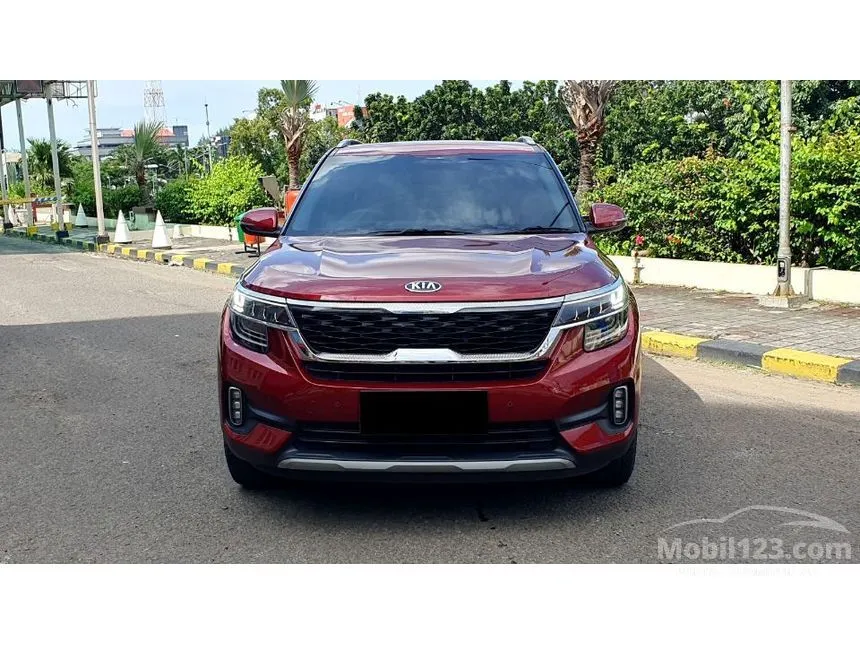 Jual Mobil KIA Seltos 2021 EX+ 1.4 di DKI Jakarta Automatic SUV Marun Rp 245.000.000