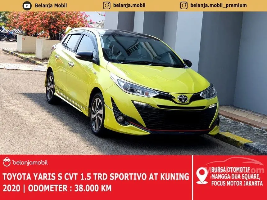 Jual Mobil Toyota Yaris 2020 TRD Sportivo 7 AB 1.5 di DKI Jakarta Automatic Hatchback Kuning Rp 202.000.000