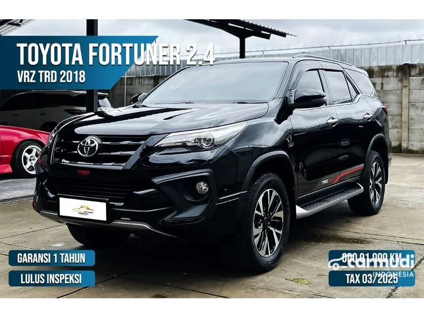 Jual Mobil Toyota Fortuner 2018 VRZ 4X2 2.4 di Banten Automatic SUV Hitam Rp 350.000.000