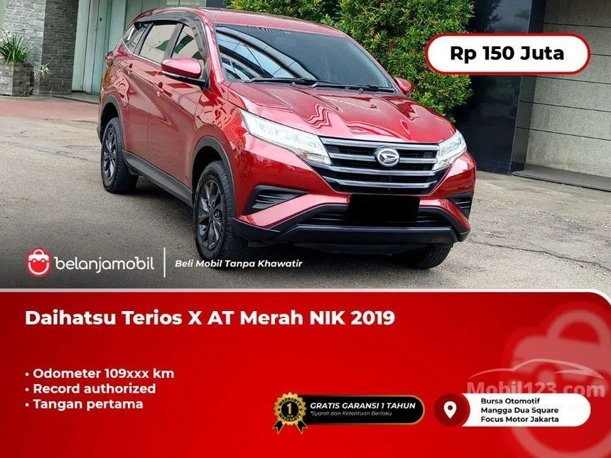Jual Mobil Daihatsu Terios 2019 X Deluxe 1.5 di DKI Jakarta Automatic SUV Merah Rp 150.000.000