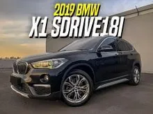 2019 BMW X1 1.5 sDrive18i xLine SUV Black on Black sDrive Panoramic Hitam