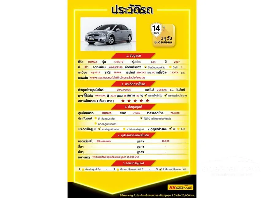 2007 Honda CIVIC S (AS) Sedan