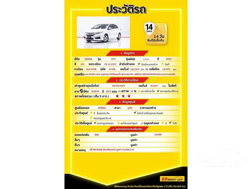 2014 Honda City V+ Sedan