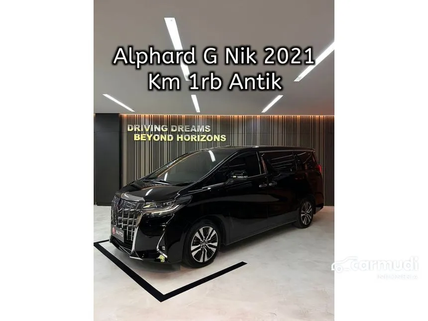 Jual Mobil Toyota Alphard 2021 G 2.5 di DKI Jakarta Automatic MPV Hitam Rp 995.000.000
