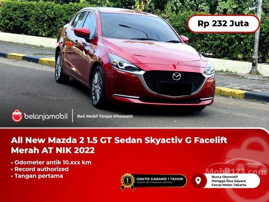 Jual Mobil Mazda 2 2022 1.5 di DKI Jakarta Automatic Sedan Merah Rp 232.000.000